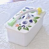 Large antique Schramberger majolica collector's box / terrine