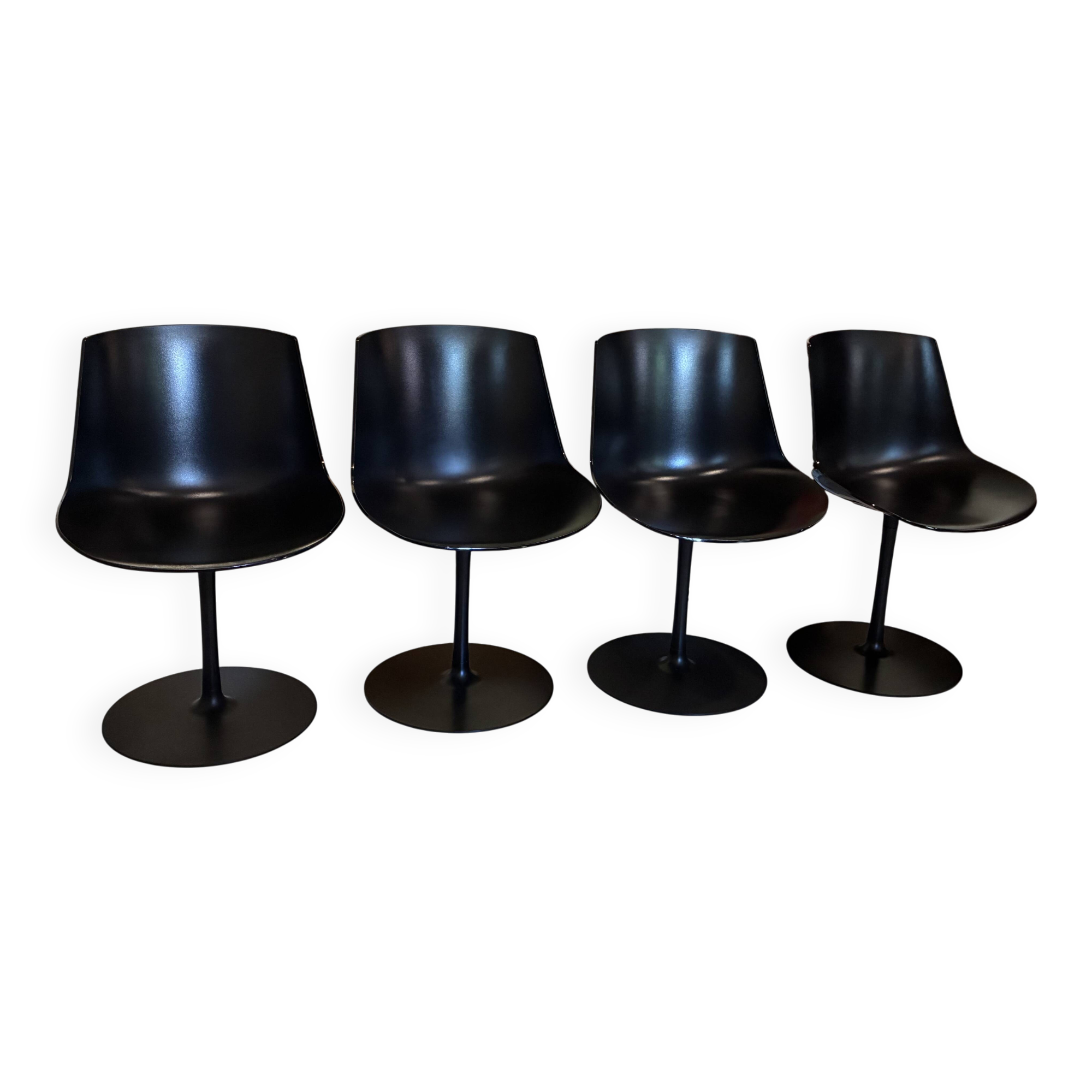 Set de 4 chaises MDF ITALIA modèle  FLOW