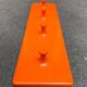 Orange coat rack from the mid-century space age, 1960s.