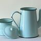 Cafetière tôle émaillée mint