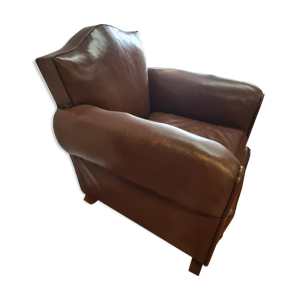 Fauteuil club vintage en cuir