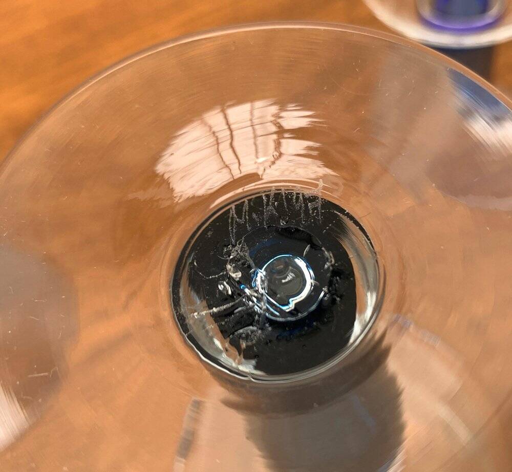German wine glasses by Regina Kaufmann for Glashagen Hütte, set of 6.