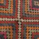 5x7 Red & Brown Tribal Vintage Kilim Rug, 171x251Cm