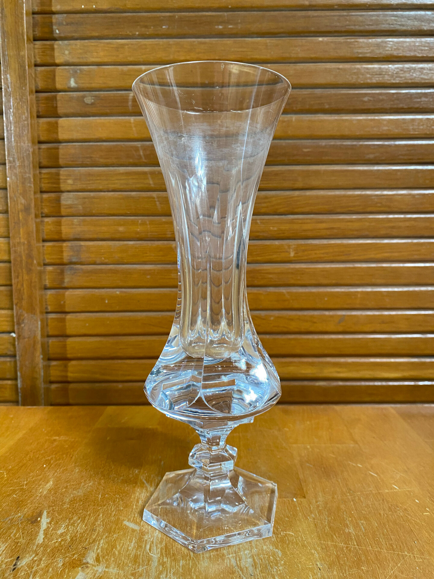 Ancient vase sèvres crystal glassworks moulded cut crystal made in france