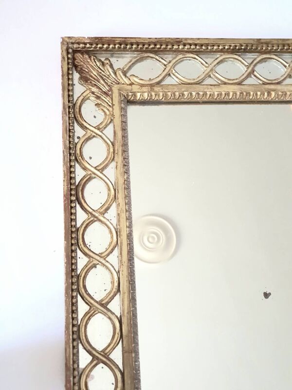 Miroir doré Maison Roche XXe 1960