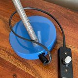Articulated aluminum lamp of duck blue office