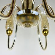Vintage Murano glass chandelier in amber by De Majo, Italy, 1970s.
