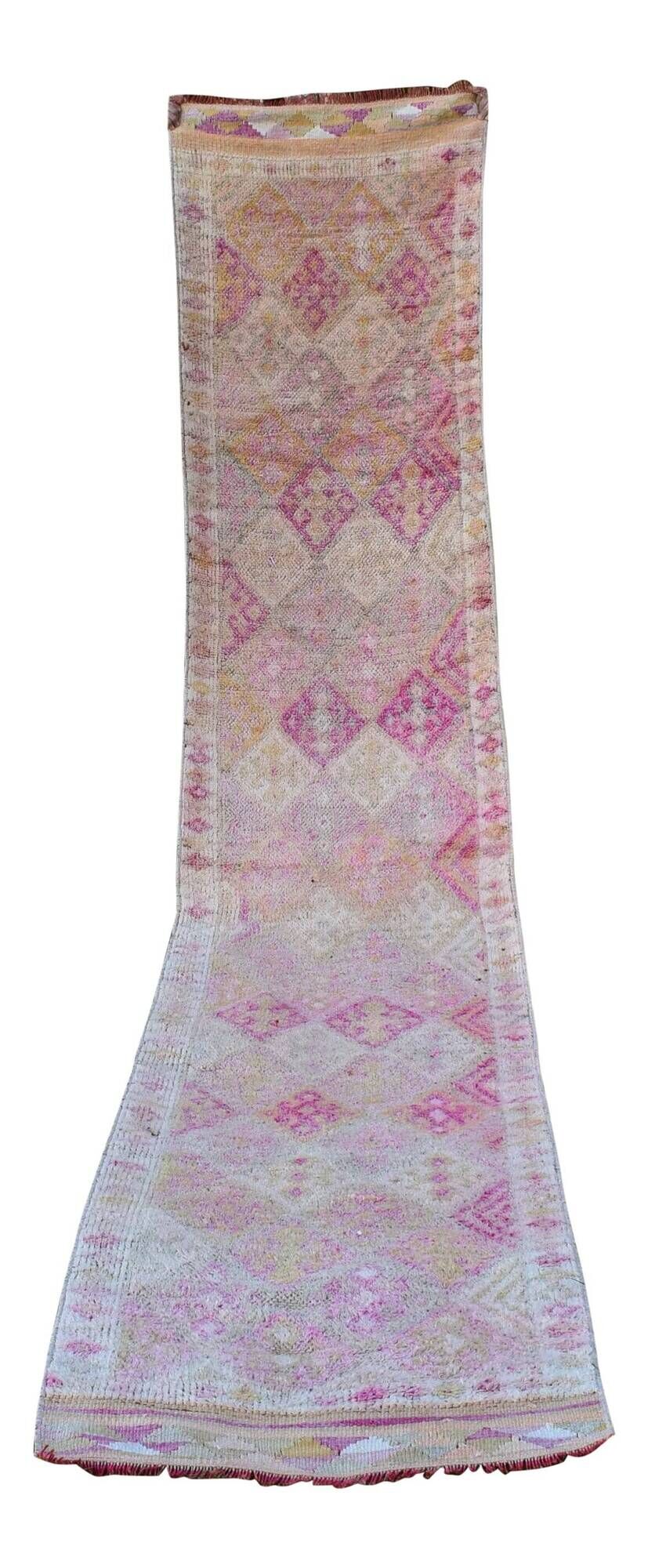 Vintage Turkish hallway rug 80x412 cm