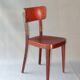 Set of 3 chairs Thonet 1950 feet spindle, modern bistro