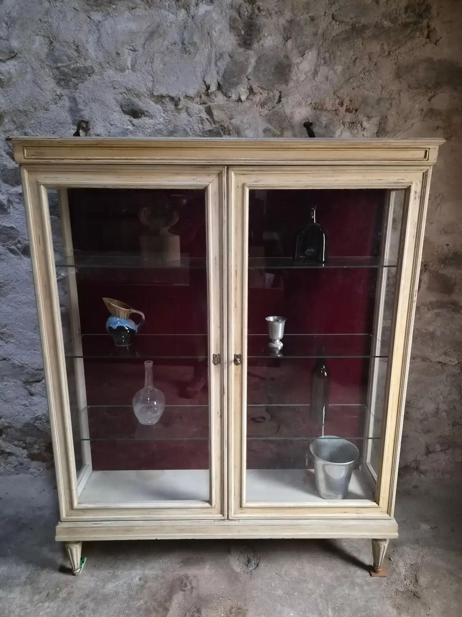 Vintage French display cabinet / Shop display cabinet