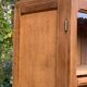 Art Deco Parisian glass-fronted wardrobe, demountable