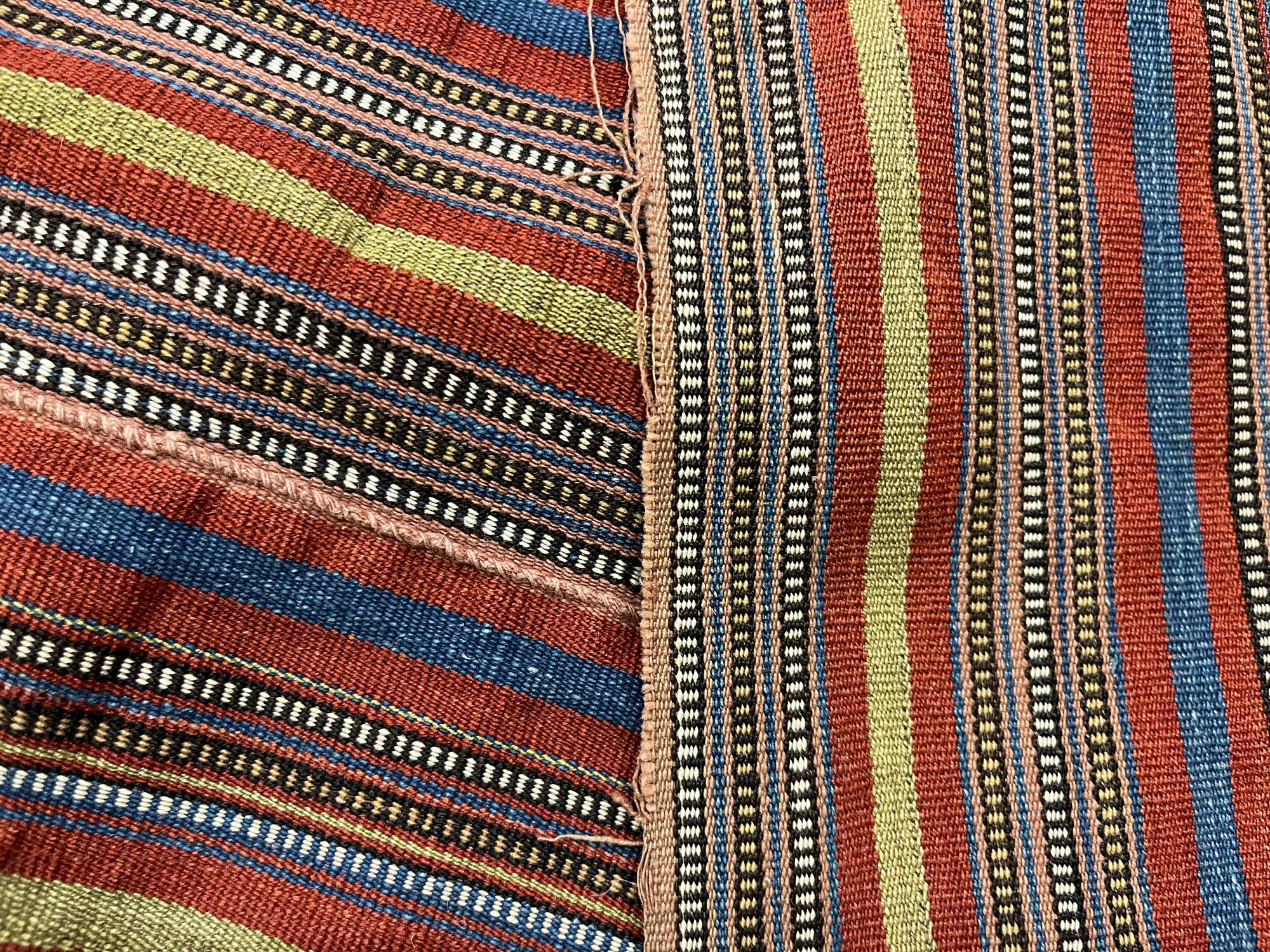 Vintage Persian Qashqai Jajim Handmade Flatwoven Textile- 205x232cm