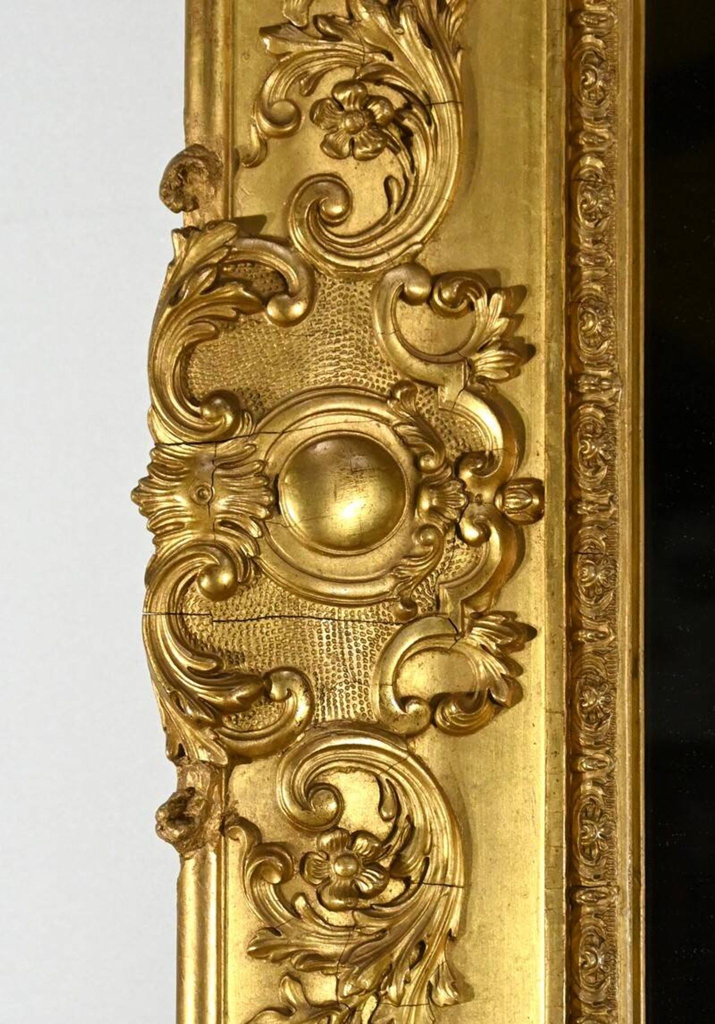 Important Gilded Mirror, Louis XIV style – Mid 19th century