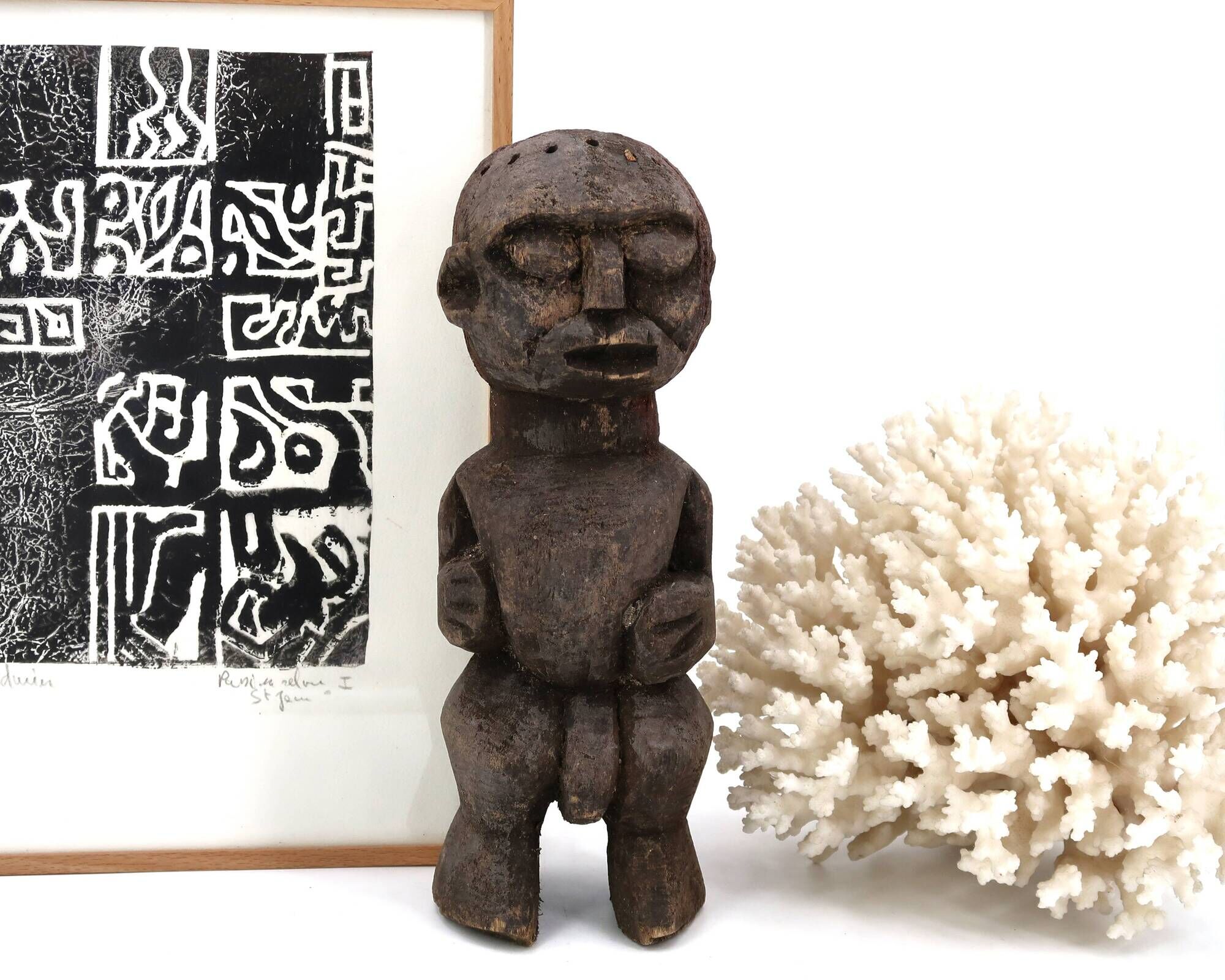 Mambila African sculpture in wood from Nigeria, African Art