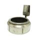 AAT Matchstick Holder with Ashtray, Art Nouveau, Silver-plated Brass, Austria, early 20th century