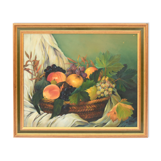 Huile sur toile Nature morte