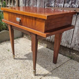 Varnished wood bedside table, 60