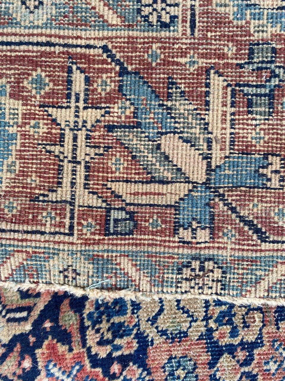 Antique Iranian Tabriz Handmade Rug 134x178 cm
