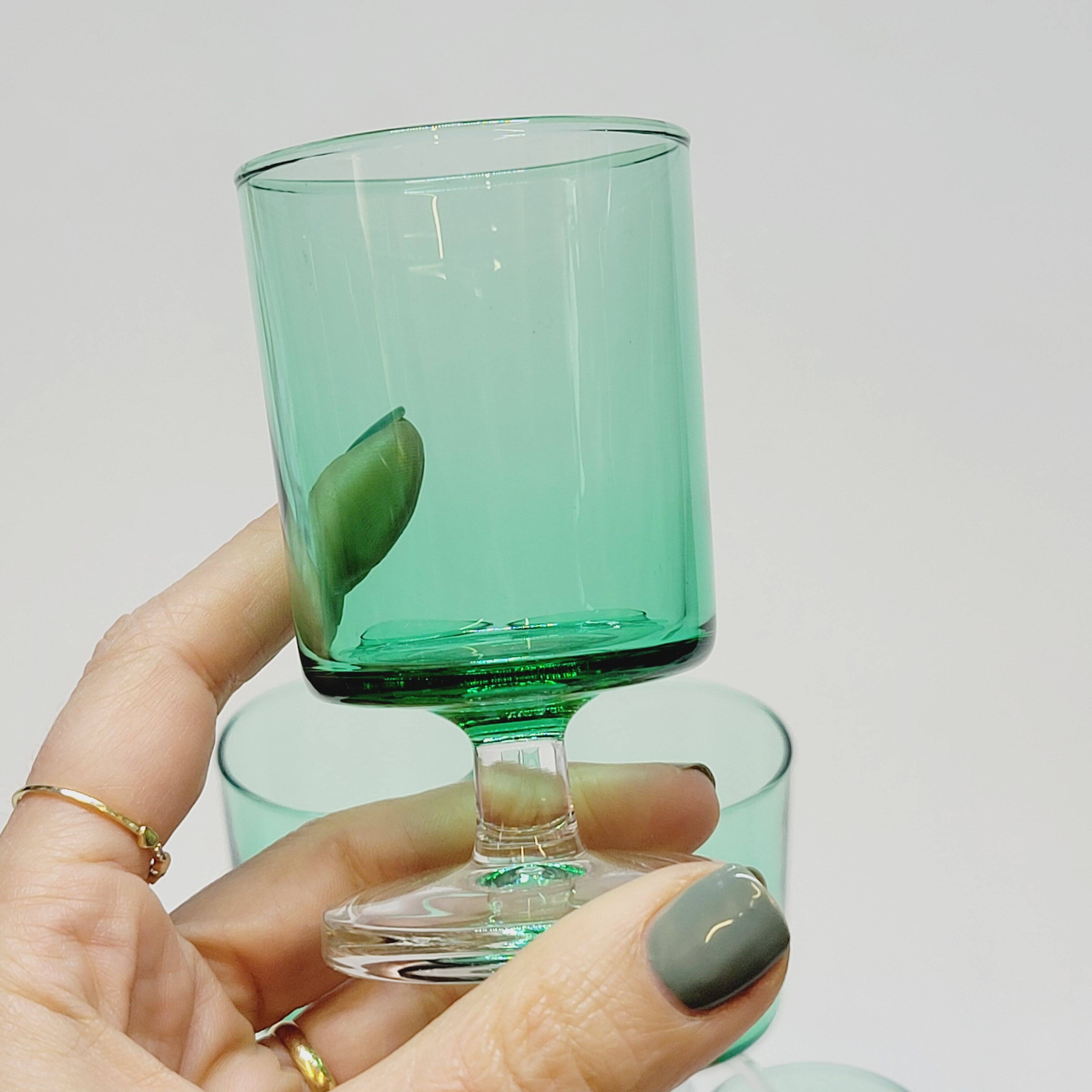 6 Luminarc Sweden Mint Green Glasses