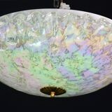 Plafonnier vintage multicolore en verre de Murano arc-en-ciel, années 1970