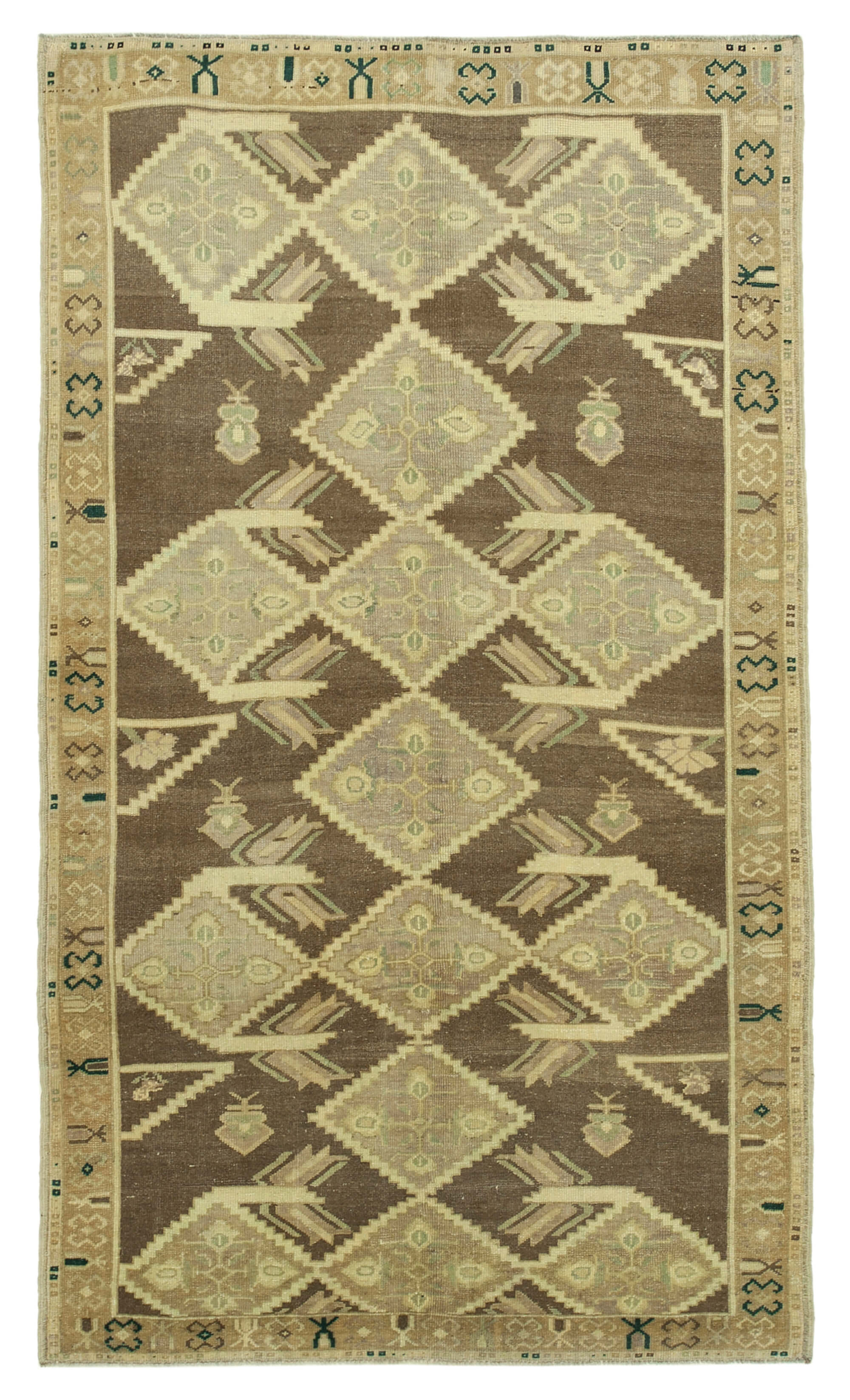 1970s handwoven contemporary anatolian beige rug 149 cm x 255 cm