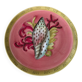 Assiette décorative Fragonard coquillage et corail