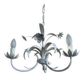 Very pretty vintage chandelier with 3 light arms, entirely made of m