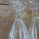6 flutes in thick chiseled glass