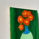 Bouquet de fleurs huile sur toile signée