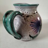 Pitcher with thistle motif by André Georges Pougues les Eaux