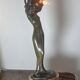 Bronze Art Nouveau lamp