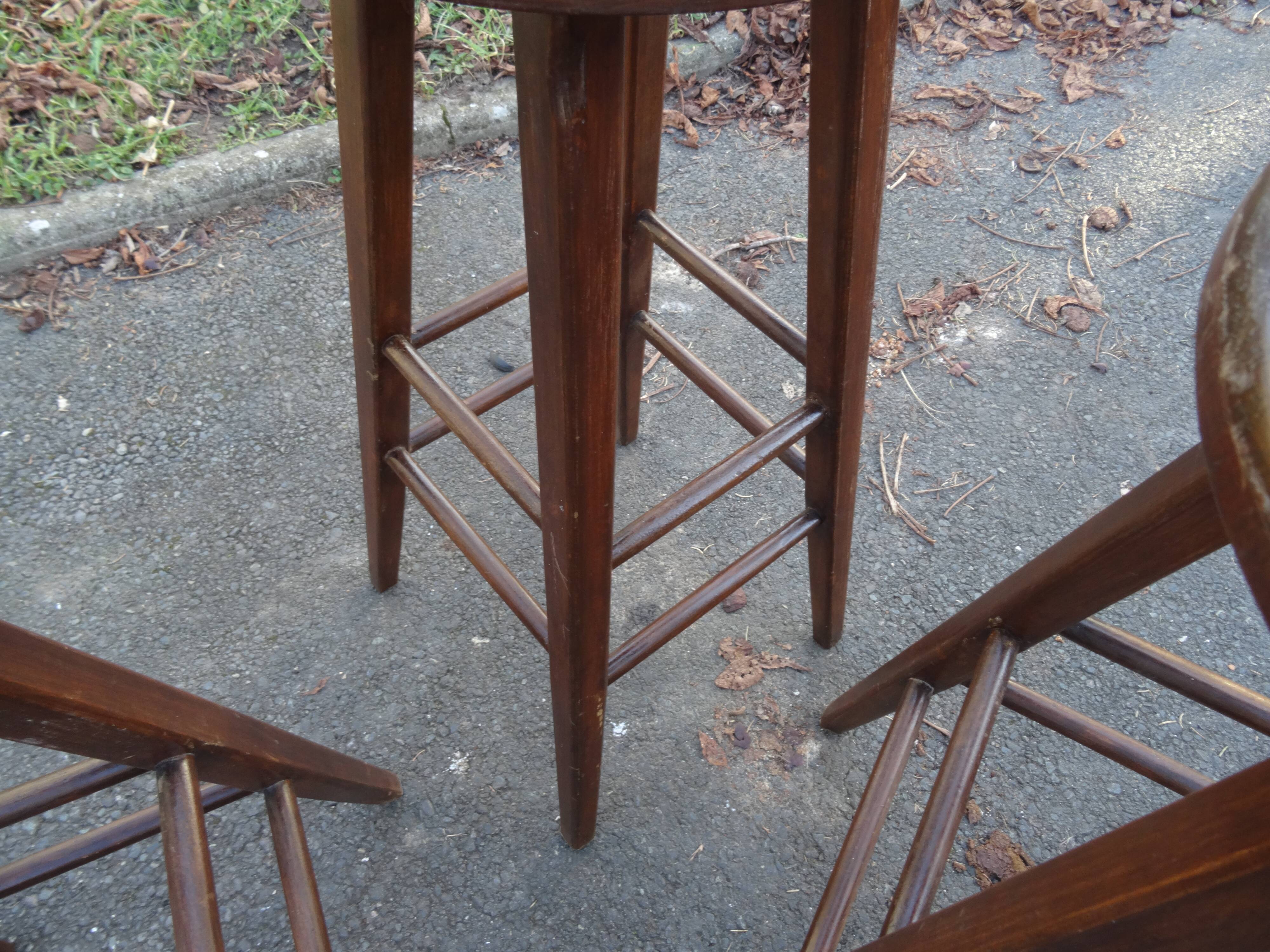 Lot of 3 high stools