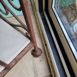 Wrought iron baker's grid.