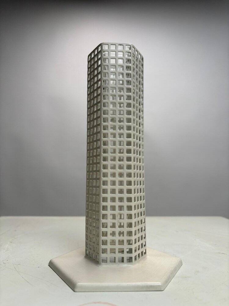 Skyscraper Vase by Josef Hoffmann, 1890s
