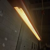 Vintage height adjustable red fluorescent tube lamp (Massive)