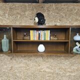 Wall shelf display cabinet library 1970