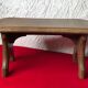 Wooden footrest bench