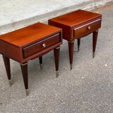 Pair of Scandinavian rosewood bedside tables