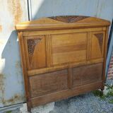 1930s oak headboard