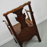 Fauteuil en chêne anglais 18ème siècle