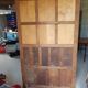 Cabinet old type pharmacy two wooden doors granitées