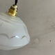 Small Art Deco glass pendant light