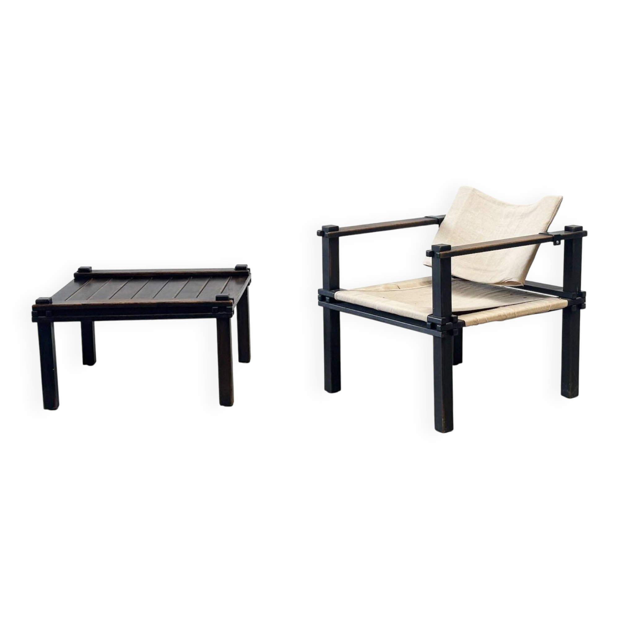 Fauteuil et table basse Safari de Gerd Lange pour Bofinger