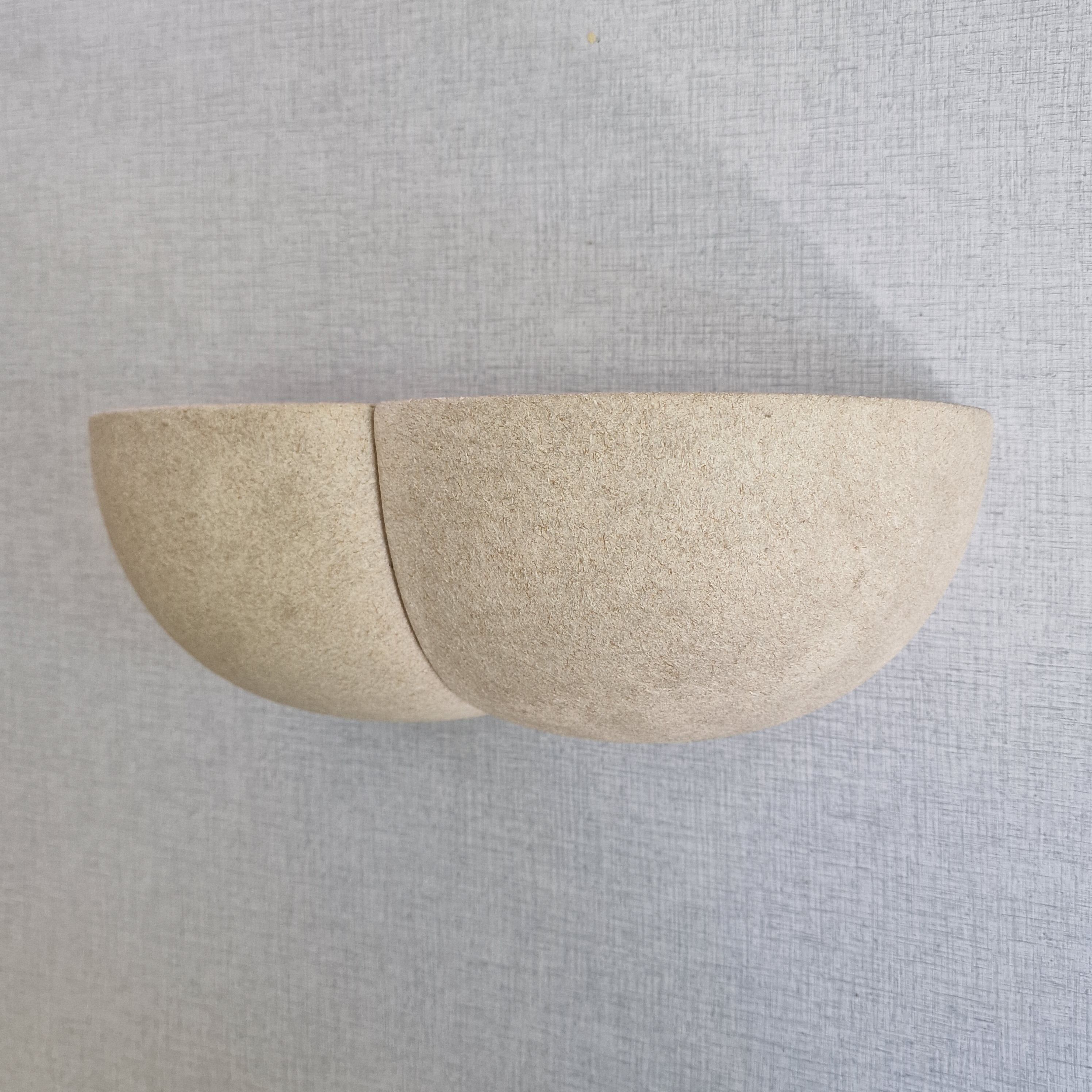 Textured ceramic corner bubble wall lamp, 1970s