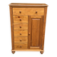 Commode anglaise à tiroirs en bois années 80