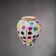 Vase Hubert Bequet Quaregnon in Pearlescent Earthenware with Confetti Decoration - 1950s-60s
