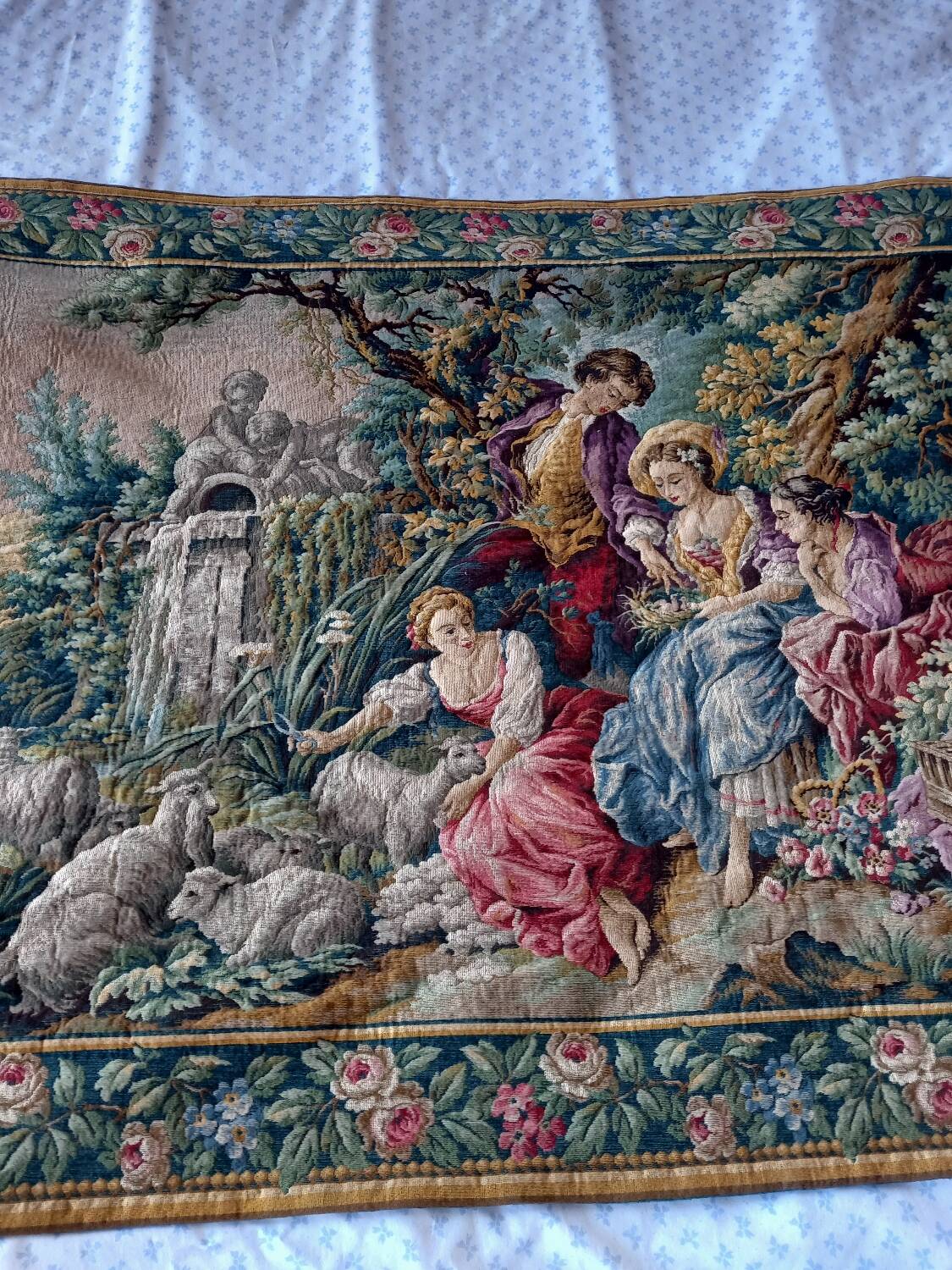 French wall tapestry Jacquard - La Filandiere