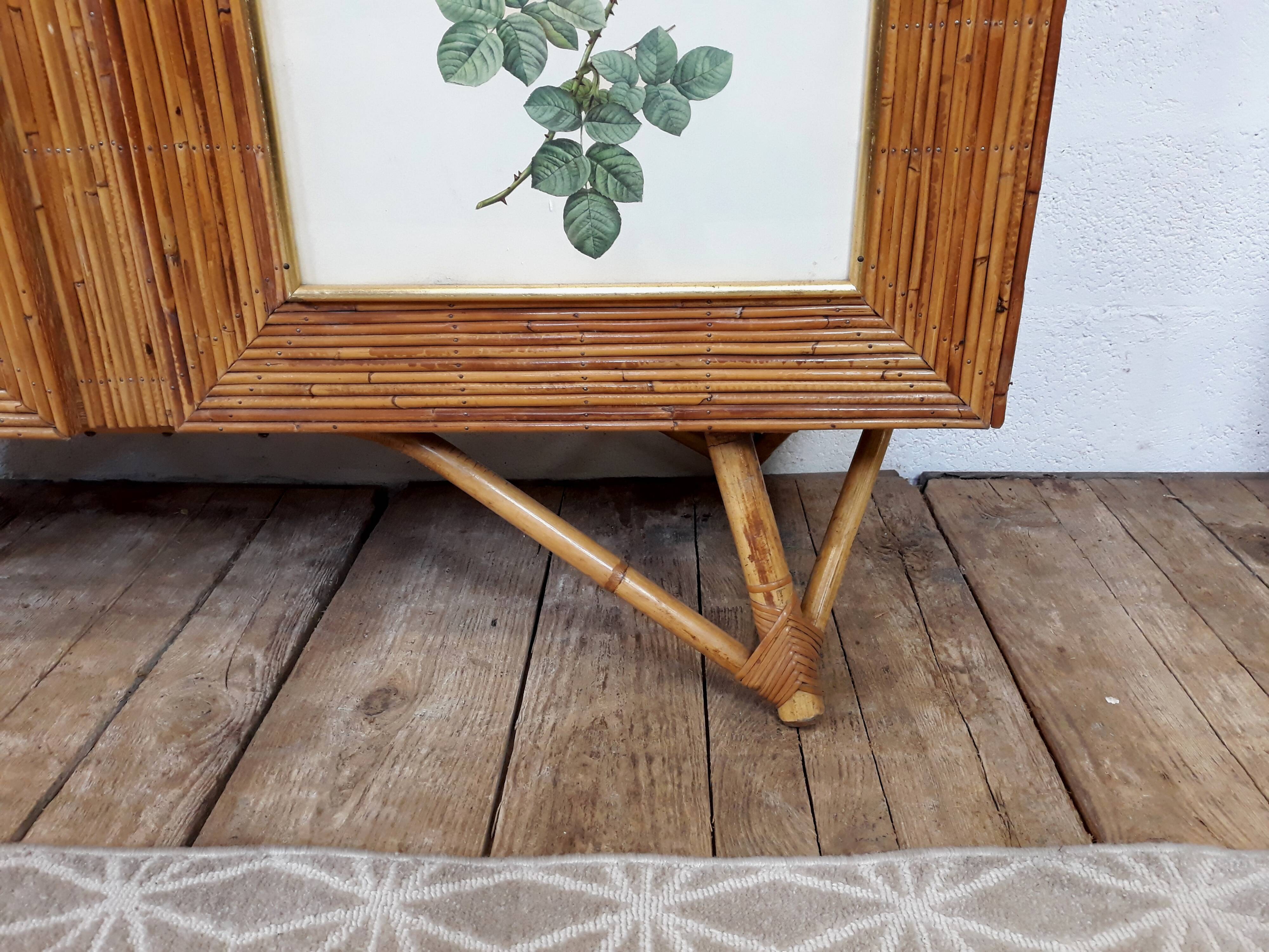 Armoire vintage en rotin