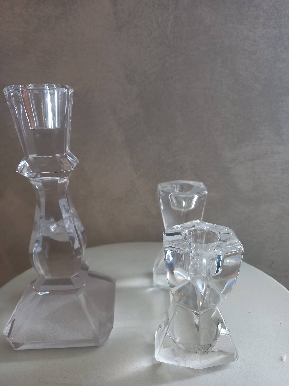 Crystal candle holder