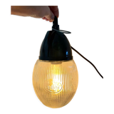 Set of two vintage industrial walkmen made of prismatic glass